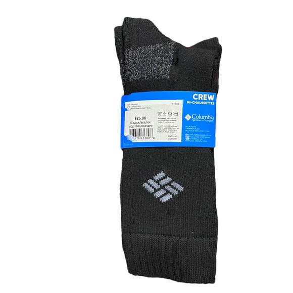 New! Columbia 4 Pair Snowflake ❄️ Crew Socks - Picture 3 of 9